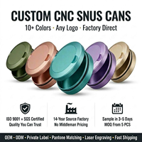 Services de fabrication CNC en gros pour boîtes à snus en aluminium avec traitement de sablage et d'anodisation