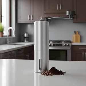 Macinacaffè Manuale Portatile in Acciaio Inox con Lama in Ceramica per Uso Domestico e All'aperto - Product Image 4