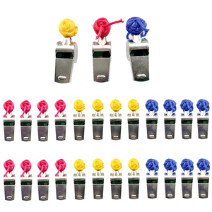 Sifflets porte-clés colorés d'autodéfense <span class=keywords><strong>anti</strong></span>-viol pour activité de survie <span class=keywords><strong>Sifflet</strong></span> pour <span class=keywords><strong>chien</strong></span> en aluminium et métal - Product Image 2