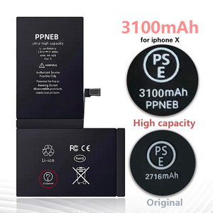 Vente en gros de batteries haute capacité longue durée pour <span class=keywords><strong>iPhone</strong></span> 6 7 8 Plus X XR XS 11 12 13 14 15 16 Pro Max Batteries de téléphone - Product Image 2