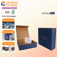 Boîte en papier personnalisée avec logo, emballage pour petites entreprises, vente en gros, estampage à chaud, présentation de la marque, boîte de rangement pour vêtements, boîte cadeau
