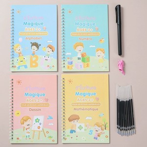 Cahier de pratique d'écriture pour enfants avec stylo magique à encre invisible pour l'apprentissage du contrôle de la plume et la pratique des caractères - Product Image 3