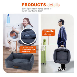 Cama para perro de gran tamaño, cama duradera para mascotas, sofá de lujo, tela de refuerzo - Product Image 4