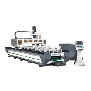 Hongrui atc cnc router máquina 3d cnc madeira 4 eixos escultura em madeira corte para porta cozinha gabinete móveis fazendo