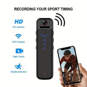 Kamera tubuh Mini dengan klip belakang, perekam tubuh Mini 1080P Full HD Wifi portabel deteksi gerakan penglihatan malam rekaman Video foto - Product Image 2