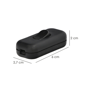 Interruttore in linea nero 2A. - Product Image 2