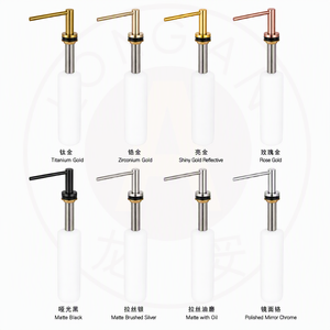 Distributeur de savon en acier inoxydable intégré pour évier de cuisine, résistant aux produits chimiques, durable, pompe à savon liquide rechargeable, usine OEM - Product Image 3