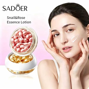Capsules d'essence faciale SADOER à la rose et à l'<span class=keywords><strong>escargot</strong></span>, <span class=keywords><strong>anti</strong></span>-rides, éclaircissantes et hydratantes, soin quotidien de la peau - Product Image 1