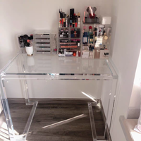 Vente directe d'usine Bureau en acrylique Bureau de véranda Bureau d'ordinateur Commode en plexiglas Table moderne simple