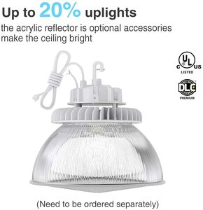 ไฟไฮเบย์ 150W SMD3030 5000K อะลูมิเนียม IP20 รับประกัน 3 ปี AC85-265V CRI90 แบบฟูลคัทออฟ สำหรับโคมไฟเพดานคลังสินค้า - Product Image 3