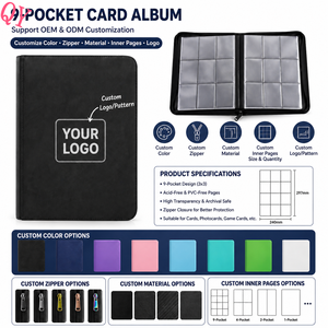 Q Y High-capacity Transaction <b>Card</b> <b>Binder</b> Premium Game <b>Card</b> Storage Album - Product Image 2