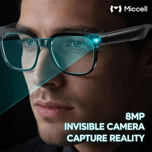 Lunettes intelligentes Miccell PAG01 avec IA, indice d'étanchéité IP65, traduction en temps réel par IA, caméra invisible 8MP, écouteurs ouverts, mains libres - Product Image 3