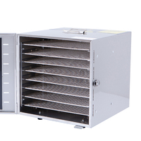8 Trays Roestvrijstalen Kleine Voedseldehydrator Fruit-En Groentedroger Vleesdroogoven Mini-Droger