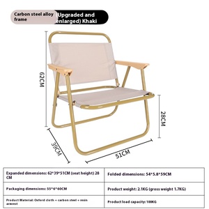 Silla Plegable Portátil Moderna, Apilable, Impermeable, de Acero Aleado Ultraligero, para Uso en Exteriores, Camping y Jardín, Asiento Cómodo - Product Image 3