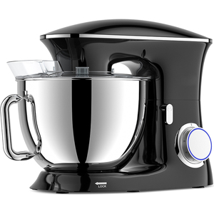 Điện Nhà Bếp Đứng <span class=keywords><strong>Mixer</strong></span> 1500W Thép Không Gỉ Nhà Ở Nghiêng Đầu Thiết Kế Bát Nâng Thép Không Gỉ Trộn Bát 6 Tốc Độ - Product Image 2