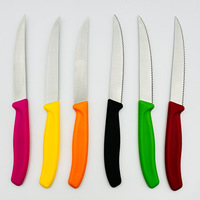 Couteau de Chef Professionnel 8 1/2 Pouces en Acier Inoxydable pour Couper Viande et Tomates, Manche PP Coloré, Compatible Lave-Vaisselle, Gaucher