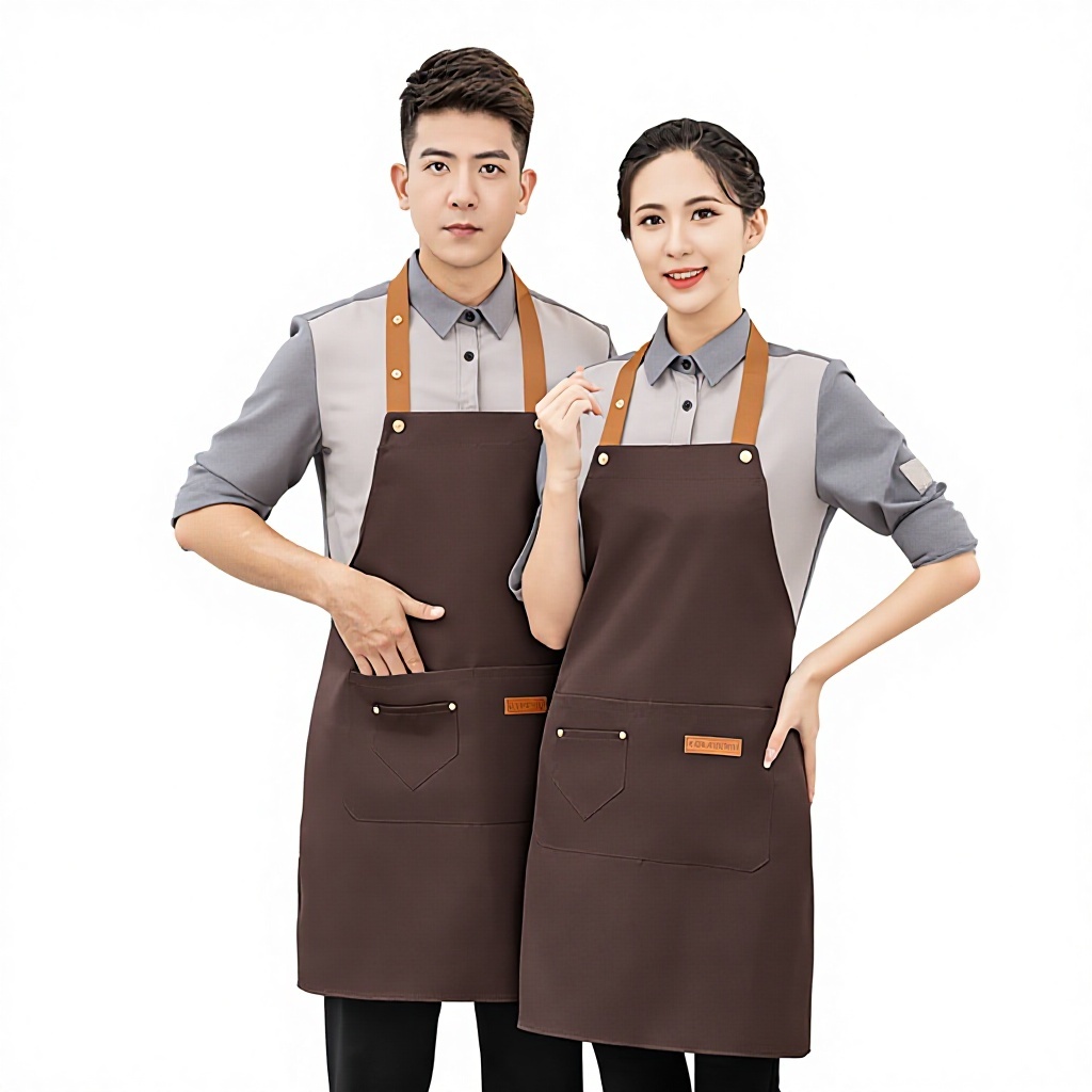 Dark brown [thickened workwear nylon waterproof halter]
