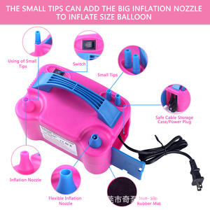 Bomba de Inflar Balões Elétrica com Duplo Orifício, Ferramenta Conveniente para Decoração de Festas - Product Image 3