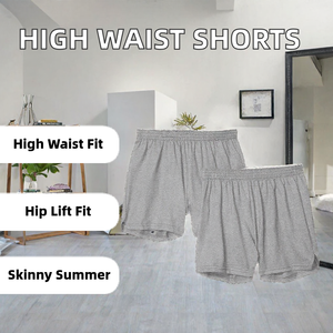 Shorts Deportivos de Cintura Alta Elástica para Mujer, Ajustados, Levanta Glúteos, para Verano - Product Image 2