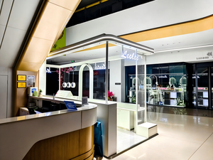 Custom Perfume Kiosk Design for Shopping Mall | LED <b>Display</b> Showcase & Metal Frame Retail Shopfitting Turnkey Solution - Product Image 5