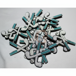 Venta al por mayor francés lingotes broche parche Brest Pin oro plata Golf palo bola alambre tela moda bordado a mano níquel-libre 3D - Product Image 1