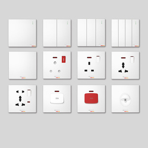 3 Gang 1 Way Eco-Friendly Electrical Home Save Fuente de alimentación de conmutación Botón pulsador Presión Interruptor de luz de pared 10A - Product Image 6
