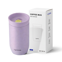 Mug à café isotherme en acier inoxydable personnalisé Haers avec couvercle, gobelet de voyage