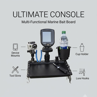 Prêt à expédier : Table multifonctionnelle pour la pêche en mer, la découpe de filets de bateau et la console de kayak, avec support pour accessoires et porte-gobelet