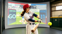 Prix d'usine chinois Divertissement d'intérieur Jeux interactifs Simulateur d'entraînement de baseball