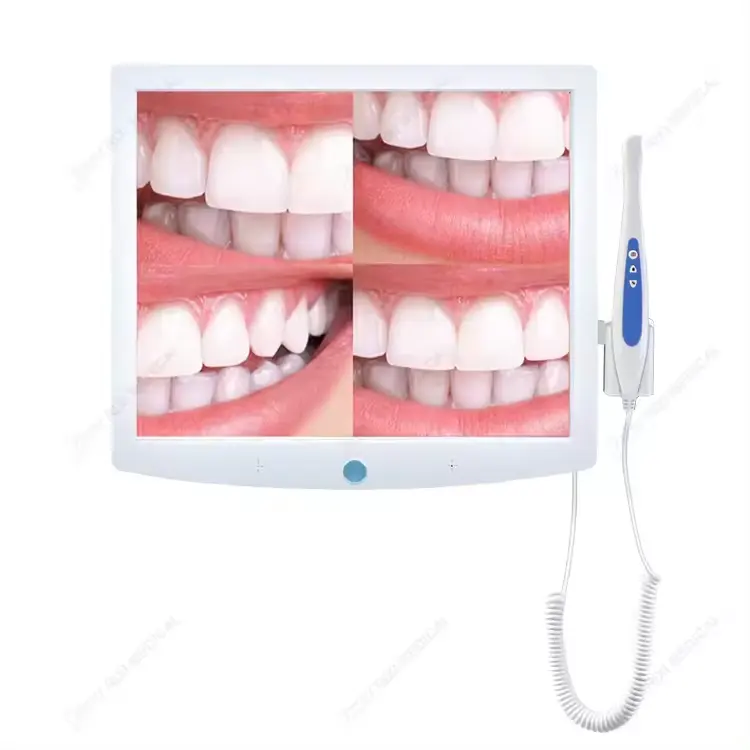 Kamera Intraoral gigi elektrik, DIC-200 dinamis dengan Monitor gigi kamera mulut Intra nirkabel