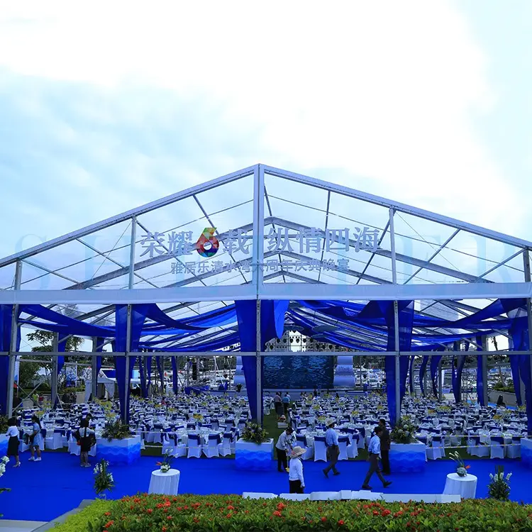 Outdoor Transparent Event Space Roofs Marquee Tents Shelter Cover Party Clear Roof Wedding Tent