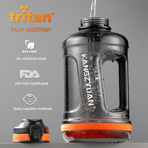 Haut de gamme sans Bpa Tritan motivationnel 1.5L 2.2L grande bouteille d'eau de gymnastique de forme physique de sport pour les hommes - Product Image 2