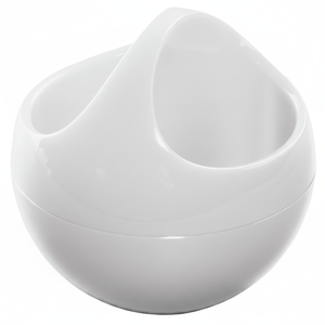 Cestino in polistirolo Spirella modello 'Bowl' in bianco, 10,5 x 10,5 x 9,5 cm - Product Image 2