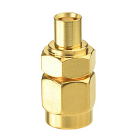Adaptateur SMA-MCX Adaptateur d'antenne droit SMA mâle vers MCX femelle pour récepteur TV DVB-T RTL SDR ADS-B Clé USB Tuner