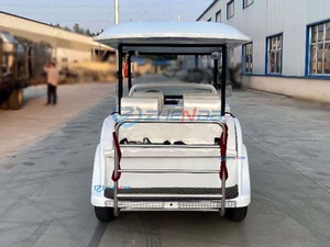 Carrito Turístico Eléctrico Zhenda, Diseño Clásico Abierto, 8 Plazas, Color Blanco, Acero Q235B, para Recorridos en Parques - Product Image 6