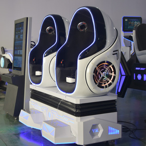 KUBIXION KU-122211 Montagne Russe del Parco <span class=keywords><strong>Giochi</strong></span>, Sedia VR 9D a Forma di Uovo, Costruzione in Fibra di Vetro, Vetro 3D, <span class=keywords><strong>2</strong></span> Posti per Intrattenimento - Product Image 2