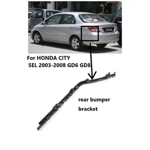 HONDA CITY SEL 2003 - 2008 GD6 GD8 support de pare-chocs arrière cadre plaque d'immatriculation de voiture support d'entretoise de pare-chocs latéral arrière