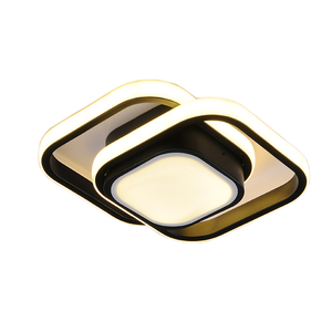 Moderno acrilico nero <span class=keywords><strong>LED</strong></span> plafoniere creativo rotondo quadrato decorazione per soggiorno camera da letto <span class=keywords><strong>corridoio</strong></span> balcone <span class=keywords><strong>corridoio</strong></span> Base in ferro - Product Image 6