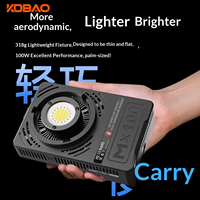 Kdbao100W Lampe d'appoint légère et portable à température de couleur réglable (2700K-6500K) avec fonction Power Bank pour la photographie