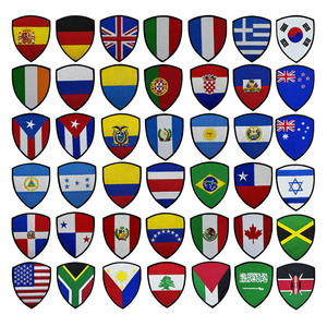 도매 전술 패치 야외 가방 스티커 크로스 국경 자수 국기 천 벨크로 배지 완장 액세서리 - Product Image 1