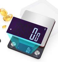 Balance de cuisine électronique en acier inoxydable personnalisée avec écran LCD haute définition 5 kg*0,1 g 10 kg*1 g