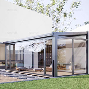 Calidad Garantizada Proveedor <span class=keywords><strong>Solarium</strong></span> Cerrado Porche Conservatorio Four Seasons Winter Garden Aluminio Sunroom Glass House - Product Image 3
