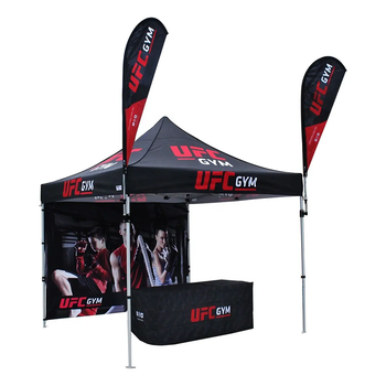 Aluminium Frame Canopy Custom Brand Logo Oxford Fabric Folding Weatherproof Wrinkle Free Tent with Factory Price