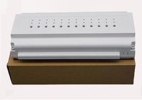 Boîtier en plastique pour rail DIN pour module de commande intelligent, boîtier ignifuge avec trou pour antenne et bornes de câblage