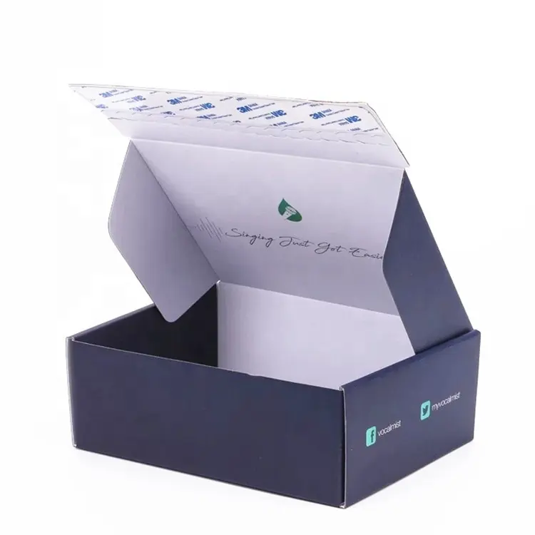 Boîtes d'emballage ondulées en carton avec joint adhésif, 10 pièces, prix d'usine, boîte à cadeau de luxe