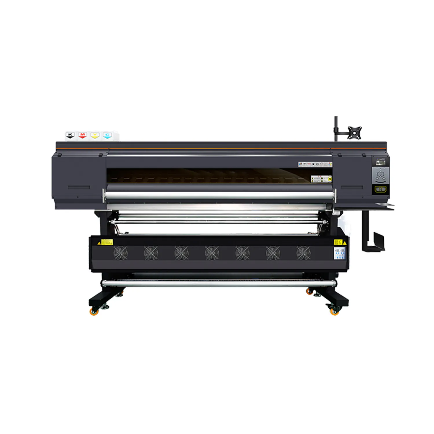 Goedkoopste 3-kops Rol Om Te Rollen Digitale Drukmachine Textieldrukmachine Kleurstof Sublimatie Printer
