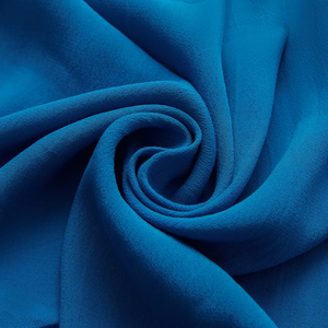Tissu Popeline Crêpe Léger Teint Uni Bleu Tranquille pour Filles, 45% Rayonne 55% Viscose, Respirant et Résistant au Rétrécissement, Vente en Gros - Product Image 5