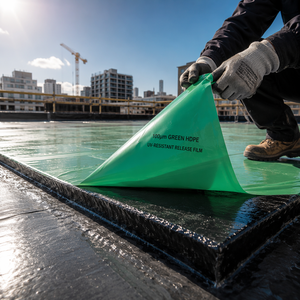 Tensfilm 100um Pellicola in HDPE Verde con Silicone 10-30g/in Resistente ai Raggi UV per Membrana Impermeabilizzante - Product Image 2