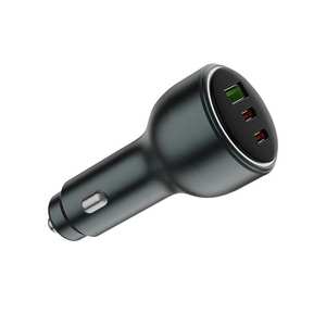 Chargeur de voiture multi-USB portable de haute qualité PD 65W 2 ports Type C + 1 port USB C PD 12V pour smartphone, adaptateur de chargeur 100W - Product Image 2