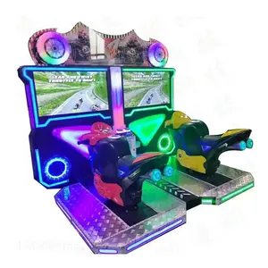 Machine d'arcade de jeux à pièces, simulateur de course, moteur de conduite, Double Machine de poussée de pièces